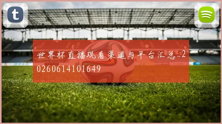 世界杯直播观看渠道与平台汇总_20260614101649